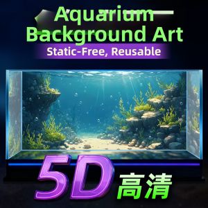 XIANXIANWUFANG | Fish Tank Background Board 5D Stereoscopic Decoration