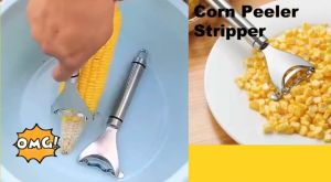 Stainless Steel Corn Grater ที่ขูดเมล็ดข้าวโพดสแตนเลส 1 ด้าม