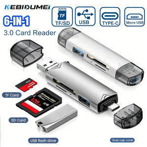 Kebidumei | KEBIDUMEI Type-C Micro USB 3.0 TF SD Card Adapter OTG Card Reader Multifunction Flash Drive Converter For Laptop Accessories