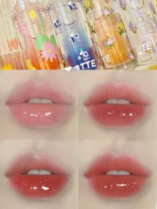 Flortte Lip Oil Womens Transparent Hydrating Moisturizing Lip Gloss Water Light Lipstick Moisturizing And Color Enhancing Lip Care