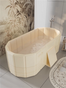 Bath Barrel Tab Mandi Portable Bath Tub Foldable Baby Bath Tub Besen Mandi Baby Bath Tub Adult Tempat Mandi Bab 泡澡桶