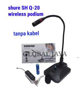 wireless mic podium SH Q-20 mic podium tanpa kabel sh q20 mic meja tanpa kabel mic meja mic konference wireless microphone mic meja wireless