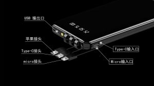 【Ready Stock】 30000mAh Power Bank Portable 100W powerbank Fast Charging Full Screen Built-in 3 Cables Powerbank External