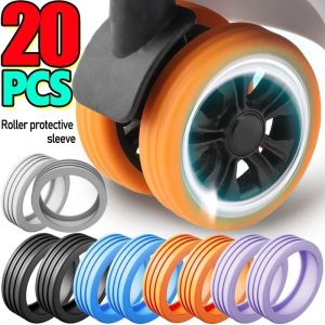 Polocat 2/20PCS Roller Protective Sleeve Luggage Wheels Protector Silicone Wheels Caster Travel Suitcase Reduce Noise Cover Parts Kits