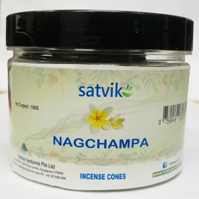 Satvik Nag Champa Incense Cones For Puja And Prayer (200g)
