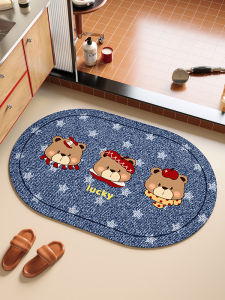 ovzf | Non-slip Absorbent Bathroom Mat Silica