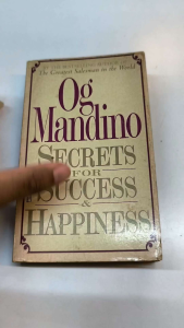 Secrets for Success and Happiness by Og Mandino | old unused book |inspiration book