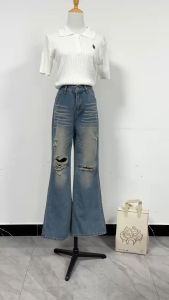 Rekomendasi celana sobek wanita celana jeans panjang wanita celana kulot jeans wanita celana baggy jeans gaya korea high waist