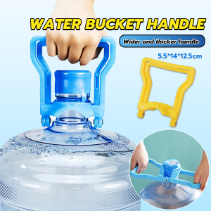 MaxPlus Multifunctional Creative Round Handle for Water Barrel Folding Holder Handle Lifter Blue Yellow