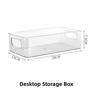 Desktop Large Capacity CD Box Transparent Disc Storage Basket Grain Barbecue Card Album Display Stand Simple Style Korean Pure Color