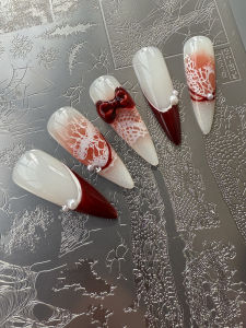 ZJOY Nail Art Transfer Steel Plate Lace Print Screen Template Fine Pattern Design Beauty Cosmetic Tool from China