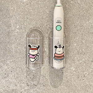 Cute Household Electric Toothbrush Wall-Mounted Storage Box Draining Mildew-Proof Punch-Free Bathroom Couples Tooth Brush Storage Rack