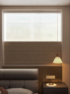 No-Drill Day and Night Room Darkening Honeycomb Shades Electric