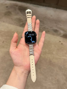 Uhada | High-Quality Genuine Leather Watch Strap for Fall/Winter 适用于 iWatch S11 S10 S9 S8 SE