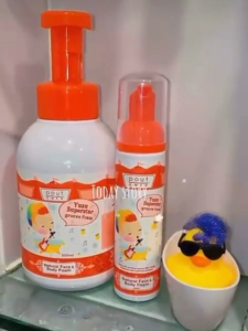 pout Care Yuzu Superstar Natural Groove Foam 500ml | Face & Body Cleansing Foam for Children