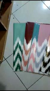 Kertas Buket Motif Tribe Lurik Flower Wrapping Paper Cellophane Totem Tribal / Kertas kado Ecer KB6176