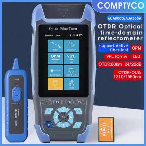 Máy Đo Phản Xạ Sợi Quang Mini Pro OTDR AUA900D/A Với 9 Chức Năng VFL OLS OPM RJ45 Ethernet Cable Tracker Máy Kiểm Tra Cáp Quang