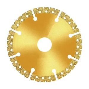 115mm Vacuum Brazed Yellow Diamond Saw Blade Multi Purpose for Steel Metal Stone Cast Iron Aluminium Power Tool