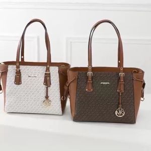 MKMC Totebag Wanita Kekinian Handbag Wanita Import Kulit Tas Kuliah Wanita Terbaru Tas Wanita Kerja Multifungsi Medium Tas Selempang Wanita Motif COD