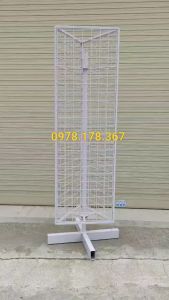 Khung lưới xoay đa năng 3 mặt treo phụ kiện cao cấp