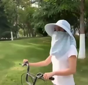 Topi Visor Lipat Wanita Anti UV & Topi Pantai Cadar T36