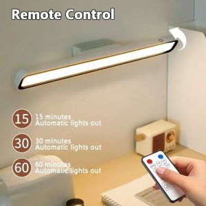 USB Rechargeable Light LED Desk Lamp Stepless Dimming Hanging Magnetic Bedroom Night Lights Reading Table Lamps Cabinet Wardrobe