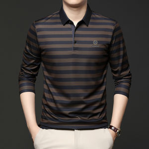 TUCANO | SILK & WOOL Polo Shirt for Middle-aged Men Spring Leisure Turtleneck