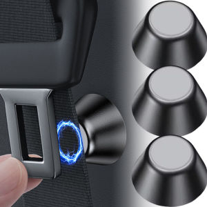Magnetic Car Seat Belt Latch Retainer Aluminum Alloy Pin Holder Noise Reduction Cars Interior Decor Accessories