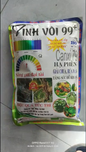 [1KG] TINH VÔI 99-Nâng pH đại tàihạ phèn giải chua rửa mặn_pha 400l nước
