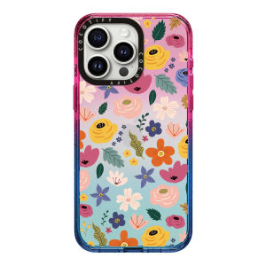 Floral Cotton Candy iPhone 17 pro Max Case Womens Cartoon Protective Shell Transparent Anti-Fall Creative Acrylic Cover for Apple Phones