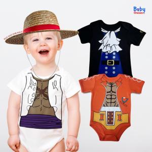 Baby Onesies PH Luffy Sabo Usop One Piece Anime Baby Onesie 0-12 months Newborn Baby Boy Girl Cotton Anime Baby Clothes