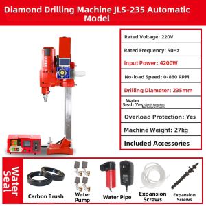 AC Vent Smokestack Pipe Fire Drilling Machine Water Jet Diamond Drilling