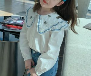 KYII baby Korean children fashion long-sleeved shirt girls Casual Top kyii0082