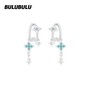 BULUBULU | Unique Design Turquoise Key Earrings