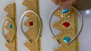 1Pcs Princess Peach Crown Headband and Necklace Set for Cosplay Party Halloween (BB)