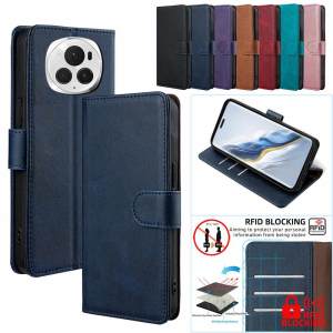 Fashion Magnetic Buckle Flip Leather Wallet Case for Honor Magic 8 Pro Air honor magic 7 5 6 Pro Magic 8 Lite Card Slots Holster