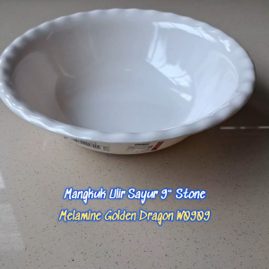 Mangkuk Ulir Sayur 9" Melamine - Golden Dragon W0909