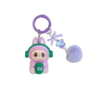 Plucked Coke Cute Earphones Cloth Keychain Doll Pendant Cartoon DIY Mobile Phone Accessories