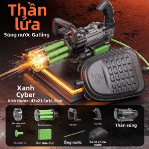 BONINGYU | Súng Nước Điện Cao Tốc Hai Đầu Phun Có Đèn