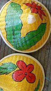 Caping lukis anak - Topi Caping petani - dudukuy motif unik