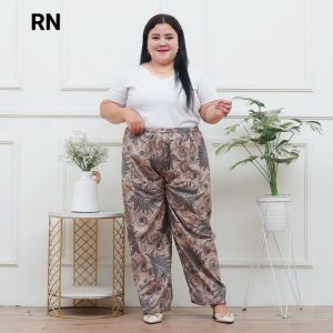 CELANA JUMBO BATIK PANJANG PRIA WANITA KARET KOLOR MOTIF SANTAI