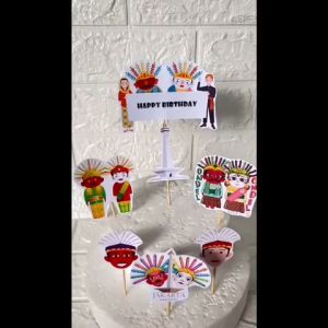 Topper Ulang Tahun Ondel ondel / Topper Cake Ondel ondel