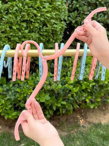 Portable Folding Magic Clothes Hanger for Outdoor Travel Anti-Slip Drying Clothes Hanger Multifunctional Cooling Clothes Hanger