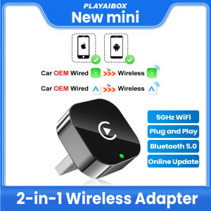 Wireless Carplay Adapter Android Auto Wireless Smart Dongle 2in1 For Volvo Benz Audi Kia Hyundai VW Mazda Cadillac MG Peugeot