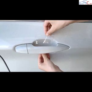 (38) Miếng Dán Silicon Trong Suốt Chống Xước Bảo Vệ Hõm Cửa Tay Nắm Cửa Gương Chiếu Hậu Ô Tô Xe Hơi