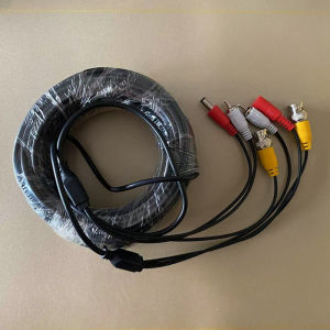 BNC+RCA+DC Connector 3 in 1 BNC Cable Power Video Audio Extension Plug and Play Cable Wire for CCTV Security Camera System