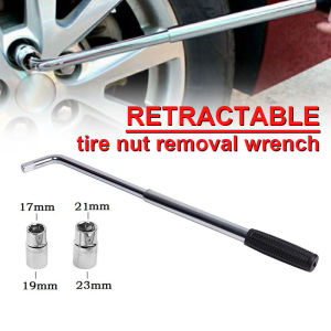 3pcs/set socket cross tire wrench L-type wrench telescopic tire remover installation hand tool heavy duty wrench set 17/19 and 21/23mm