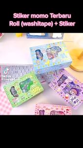 KAIHUA STIKER ROLL MOMO WASHI TAPE ROLL KOREA 2D SET BOX SS246