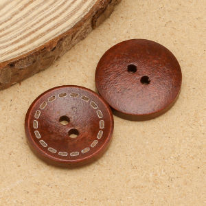 Nút Gỗ Tròn Cổ Điển Trang Trí Áo Khoác Thời Trang Nút Cao Cấp Cho Áo Khoác Ngoài Áo Len Cardigan Nút Thắt Chất Lượng Cao