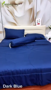 【4 Day Post Out - From Malaysia Factory Price】1800TC Cooling Silk Hotel Bedsheet Set Cool Silk Bedsheet Ice Silk
